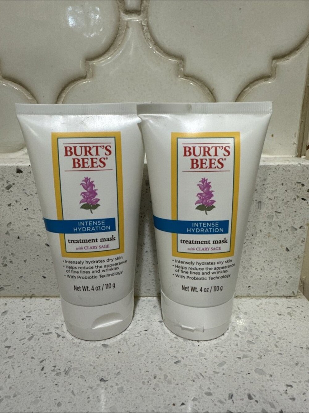 2-Burt's Bees Intense Hydration Treatment Mask w/ Clary Sage 4 Oz